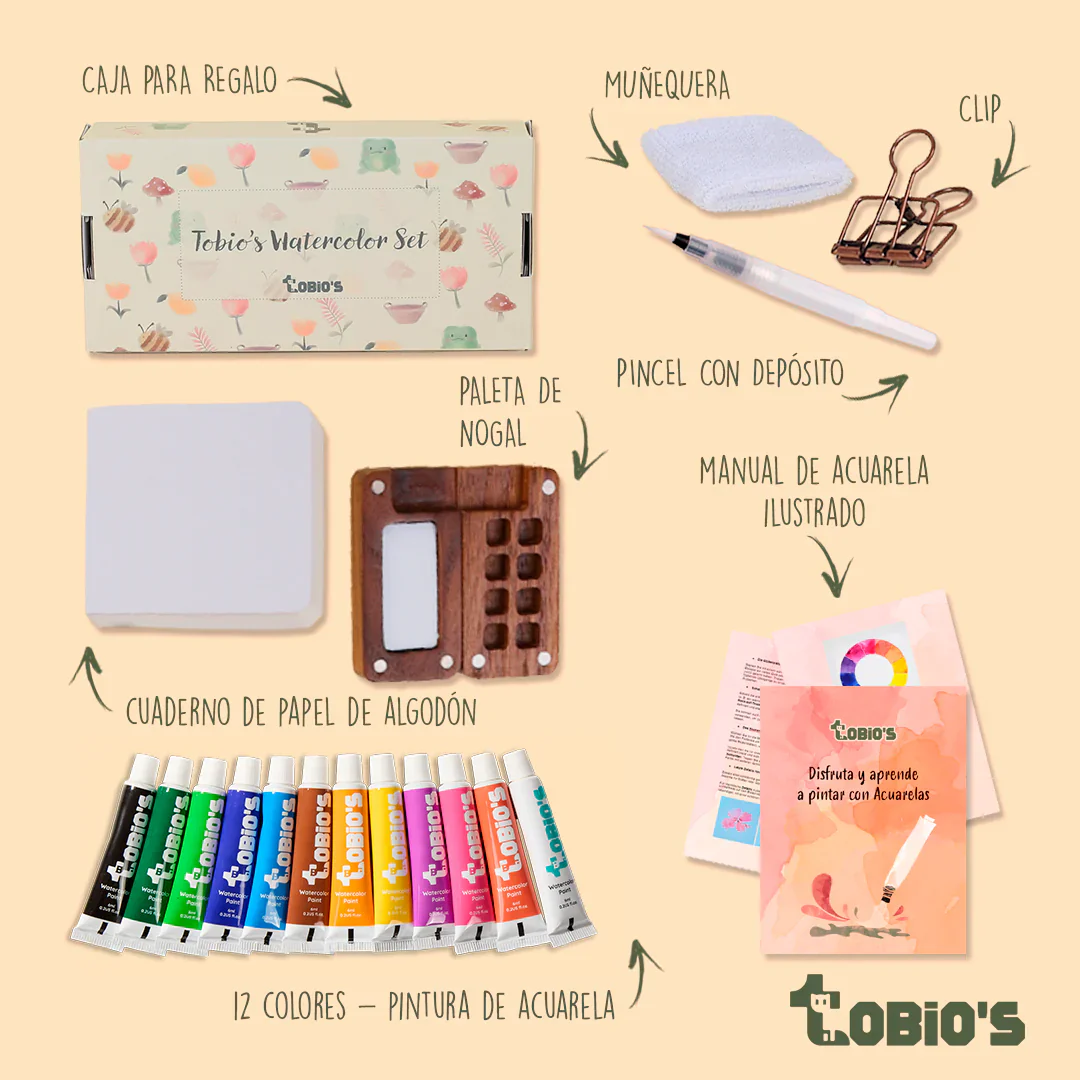 Kit de acuarelas Tobio's™